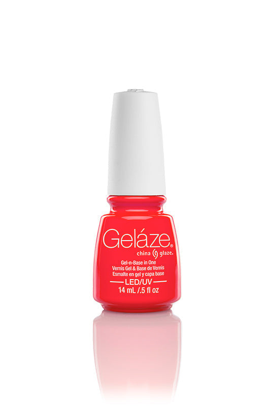 China Glaze Gelaze, Red-Y to Rave 0.5 fl oz