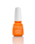 Front view of an orange bottle of Gelaze with Home sweet house music color variation