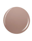 Coffee-brown round shape sample swatch of China Glaze nail color in white background