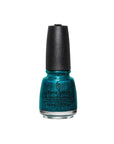 0.5-ounce China Glaze nail lacquer in Give Me The Green Light! shade with micro glitter shine