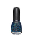 Nail polish bottle from China Glaze in Moonlight The Night shade color variant in facing forward position