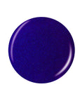 Matte blue circle nail lacquer sample color swatch in a white color scene