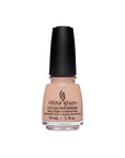 China Glaze nail lacquer in everyday beige shade. Long-lasting formula with hardeners for stronger nails.