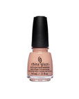 0.5-ounce bottle of China Glaze nail color with Minimalist Momma color shade isolated in white color background