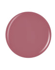 Glossy pale pink circle nail polish sample color swatch isolated in white background