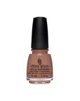 Front view of a 0.5-ounce nail polish from China Glaze with bare brown shade