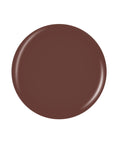 Brown circle in white background nail color sample swatch drop