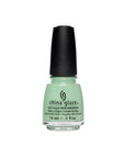 0.5-Ounce Bottle of nail polish in a light green shade from China Glaze Nail Lacquer collection in Spring Jungle variant