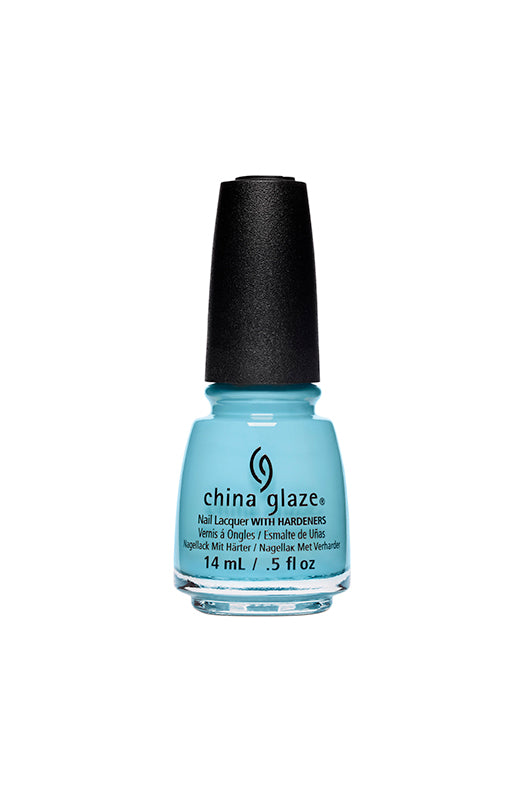 Frontage of Chalk Me Up! nail polish bottle from China Glaze Nail Lacquer collection with 0.5-ounce capped bottle
