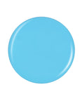 A circle shape sample swatch drop isolated in white background with sky blue color