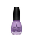 Front view of a 0.5-ounce Lilac nail polish bottle from China Glaze in a Waltz in the Park color variant