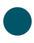 The matte teal color of a circle sample color Pantone in white background