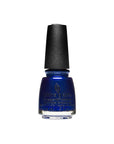 Vibrant blue nail enamel bottle with New Year, New Boo color shade from China Glaze Nail Lacquer collection