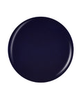Glossy indigo badge sample swatch drop isolated in white background
