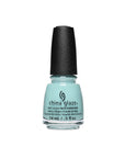 Light blue bottle of nail polish from China Glaze - At Your Athleisure color shade in 0.5-ounce size