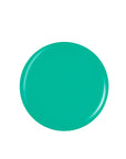 Shiny Teal green circle shape sample color swatch badge in white color setting
