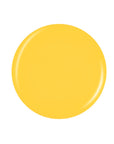 Glossy lemon color button swatch color drop in white color background