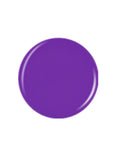 Shiny lavender round shape nail polish sample color swatch in white background