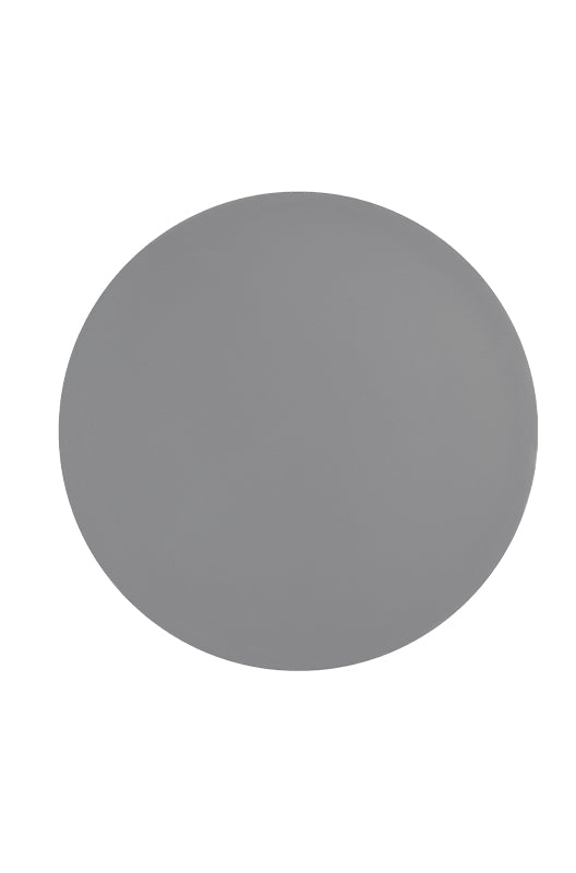 Gray circle color swatch drop isolated in white background