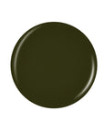 Army green opal shape swatch color pantone in white color background
