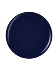 Classic navy blue badge nail lacquer sample color swatch isolated in white background