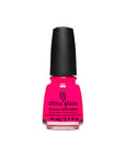 Capped 0.5-ounce China Glaze - Guava Mama nail lacquer with black cover cap