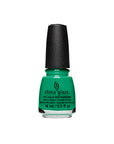 0.5-ounce Capped bottle of China Glaze Head to Moji-Toes creamy green nail lacquer