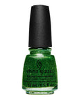 Closeup of a 0.5-ounce bottle of nail polish in Celebri-Tree variant from China Glaze