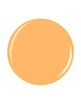 A sample color swatch spot with a peachy creamsicle acrylic nail color shade