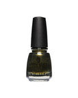 Expanded view of 0.5-ounce nail polish bottle from China Glaze in 24k Noir color shade