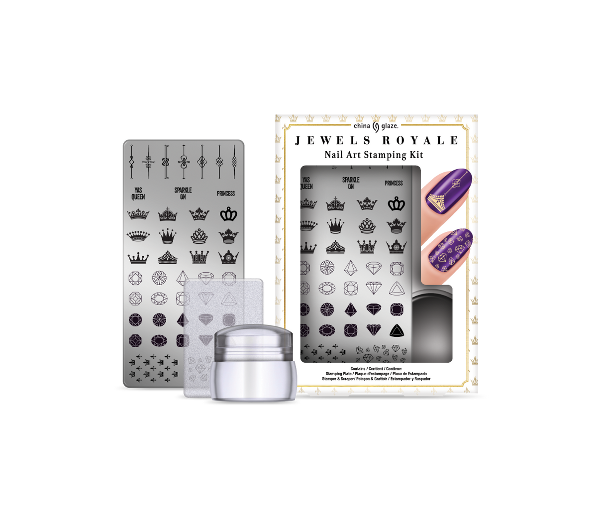 China Glaze Nail Art Jewels Royale Stamping Kit