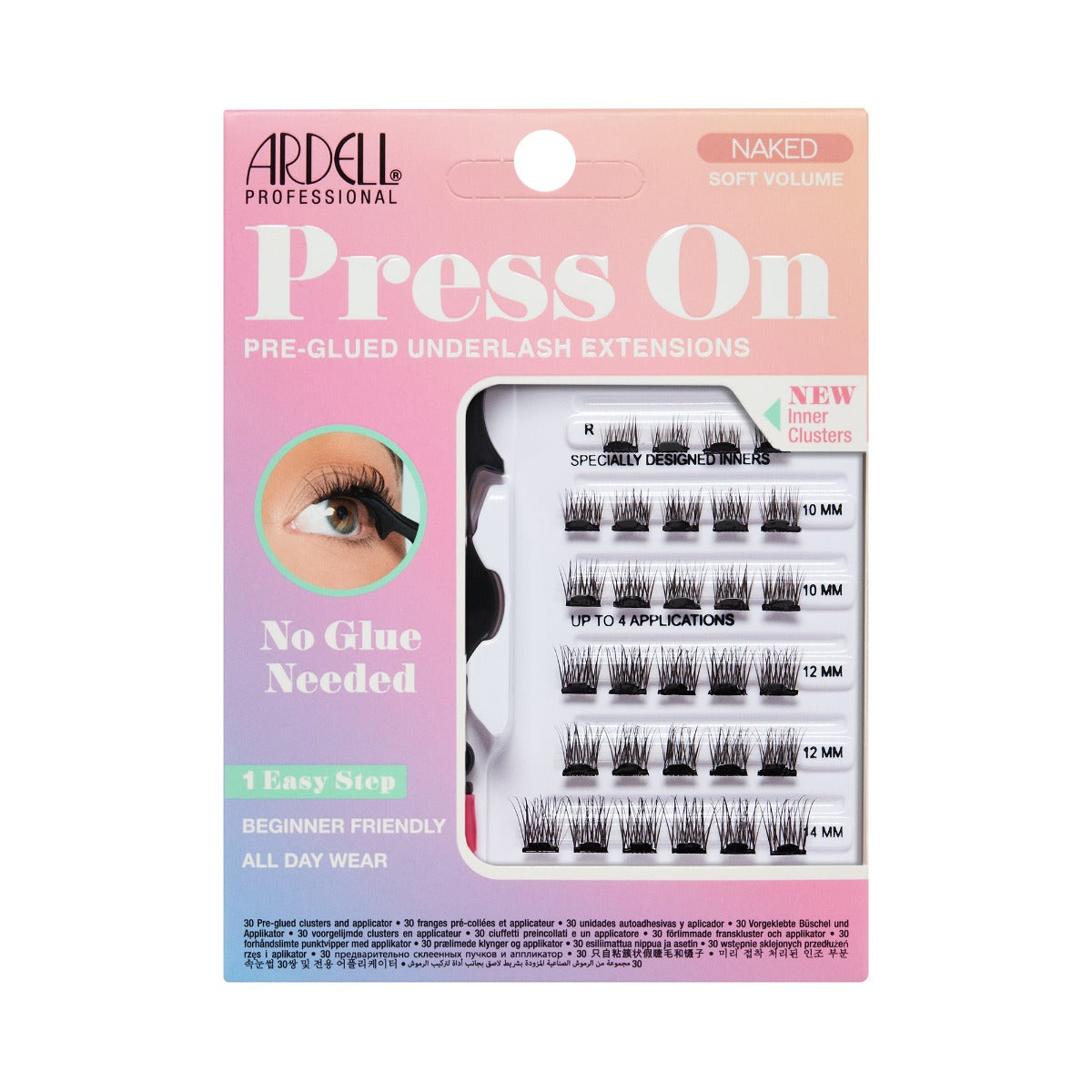 Ardell Naked Press on Lash Underlash Extensions Soft Volume SKU# 32268 Front