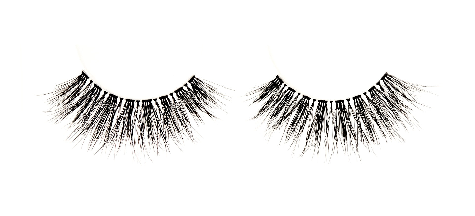 Pair of Ardell Wispies 705 featuring a round and multidimensional look on a white background