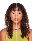 Winks Press On Pre-Glued Underlash Extensions - Volume on a model with round shape eye