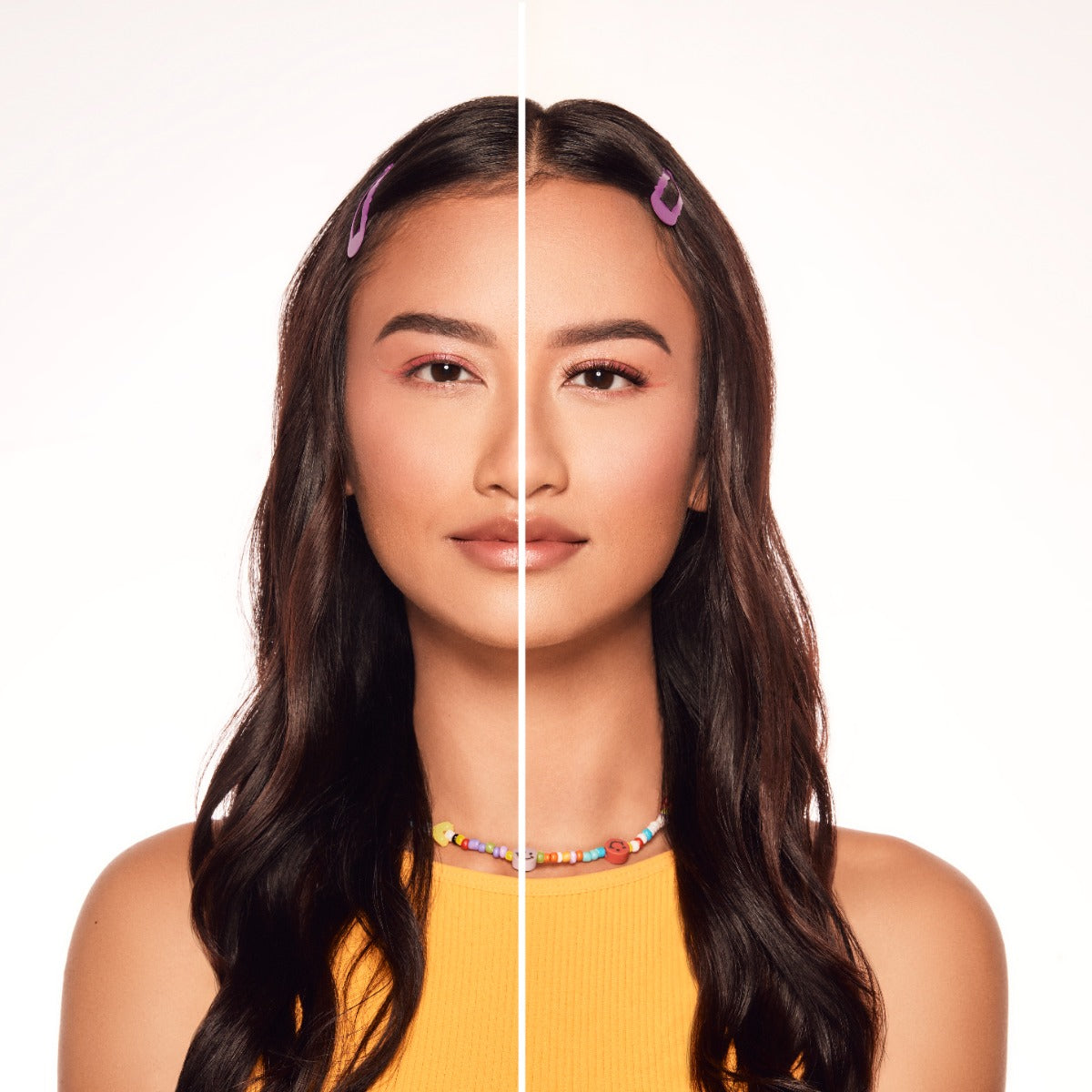 Winks Press On Pre-Glued Underlash Extensions - Volume on a model with hooded eyes