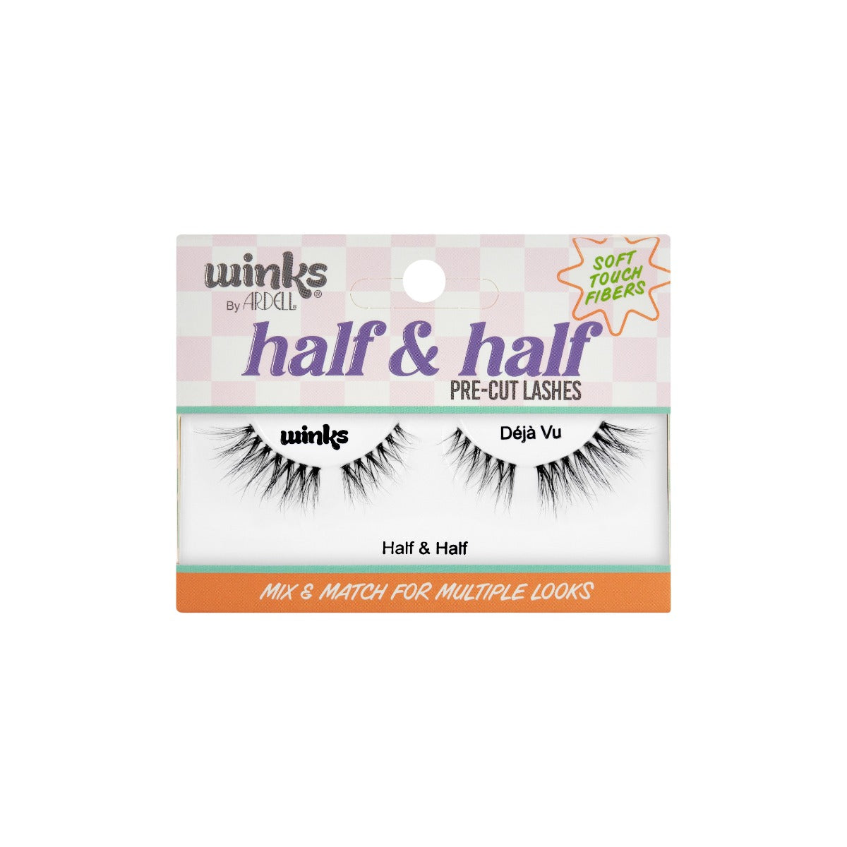 Front packaging of Winks Half & Half Pre-Cut Lashes D??j?ÿ vu
