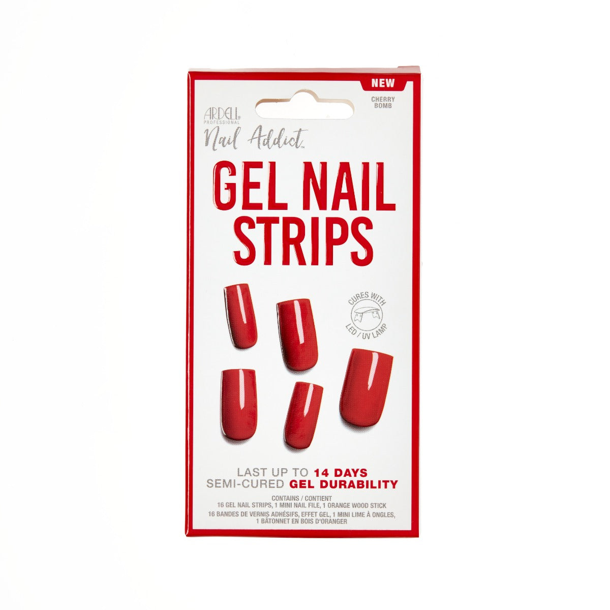 Ardell Nail Addict Gel Nail Strips - Cherry Bomb packaging