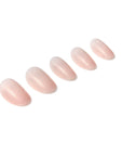 5 nails from the Ardell Nail Addict Naked Pristine collection displayed
