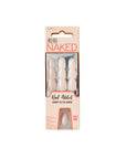 Packaging displaying a try me feature for Ardell Nail Addict Naked Pristine box