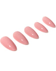 5 nails from the Ardell Nail Addict Naked Monarch product