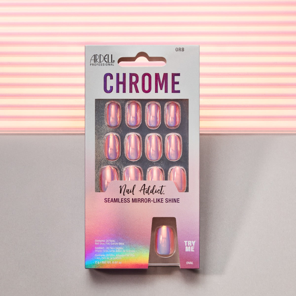 Stylized image of Ardell Nail Addict Chrome Orb