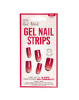 Frontview of Ardell Nail Addict Gel Nail Strips in Rouge color variant