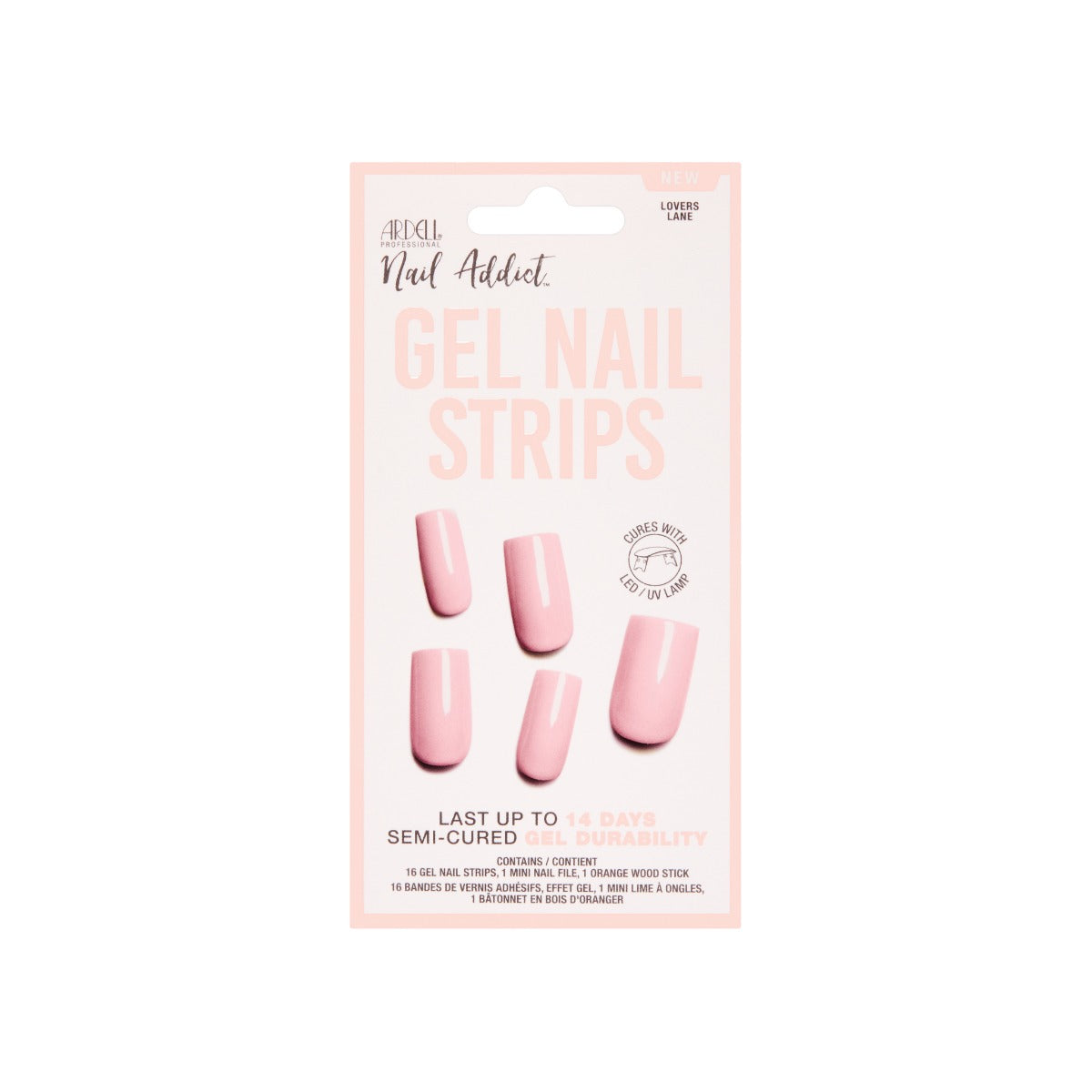 Sealed packaging of Ardell Nail Addict Gel Nail Strips.