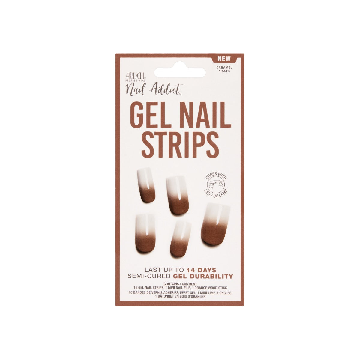 Sealed packaging of Ardell Nail Addict Gel Nail Strips