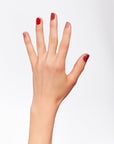 A lady's hand with beautiful nail lacquer.