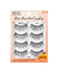 4 pair of lashes in packaging