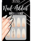 Ardell Nail Addict Premium Nail Set, Nude Light Crystals color color in a wall-hook ready box