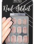 Front of Ardell Nail Addict Micro French color shade retail packaging box
