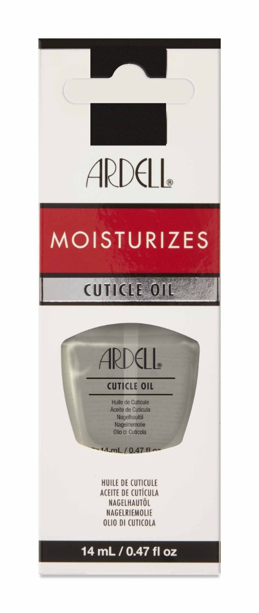Front of Ardell Cuticle Oil packaging with printed text
