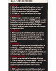 Back of Ardell Nail Strengthener box with instructions in three different languages